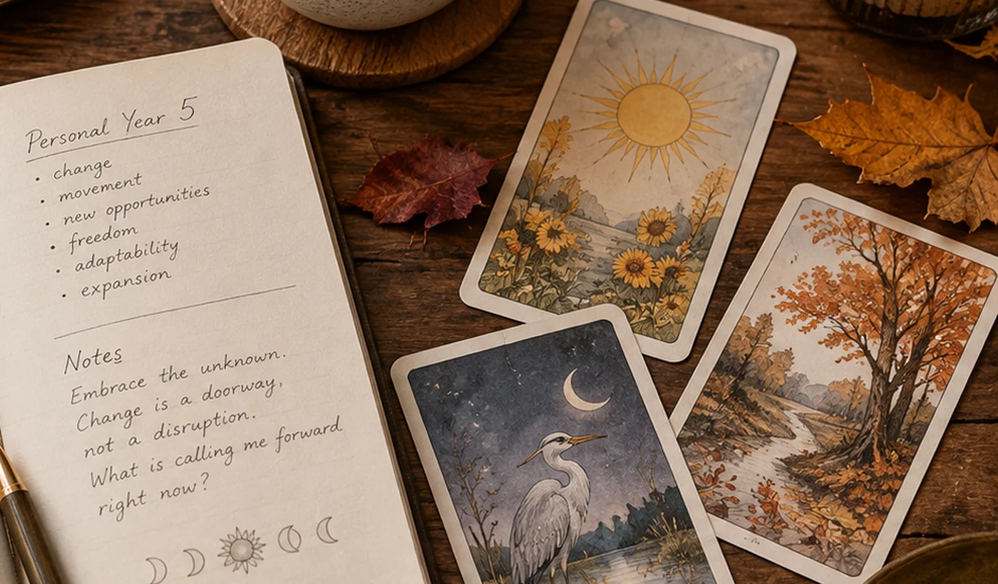 Cartes oracle et carnet de réflexion