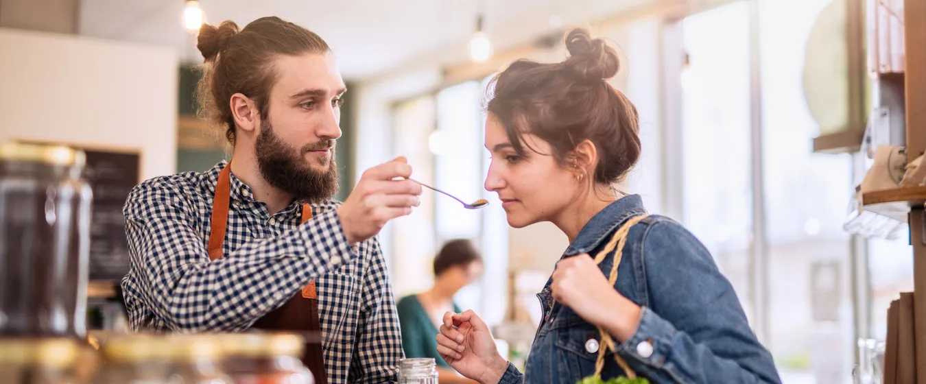 Moment de dégustation et plaisir alimentaire